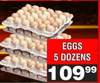 EGGS 5 DOZENS