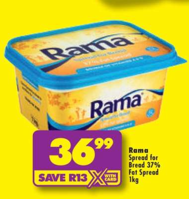 Rama Spread for Bread 37% Fat Spread 1kg