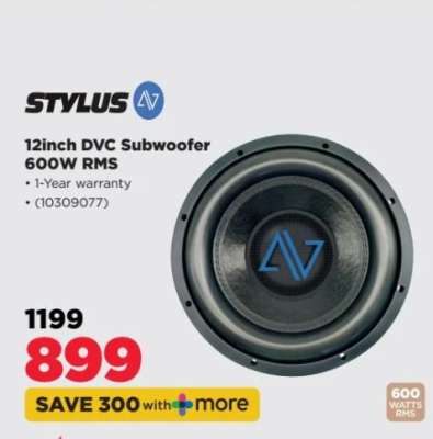 Stylus 12inch DVC Subwoofer
