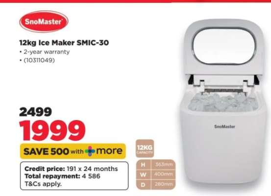 SnoMaster 12kg Ice Maker SMIC-30