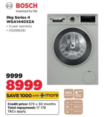 Bosch 9kg Series 4 WGA1440XZA