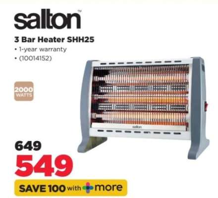 Salton 3-Bar Heater Shh25