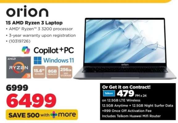 orion 15 AMD Ryzen 3 Laptop