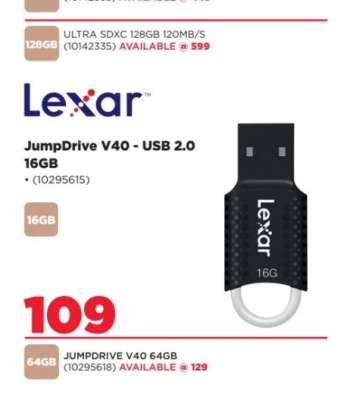 Lexar JumpDrive V40 - USB 2.0 16GB