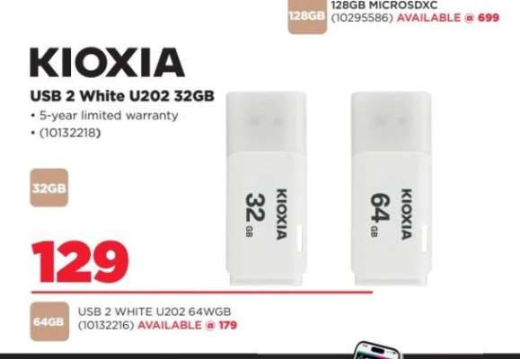 KIOXIA USB 2 White U202 32GB