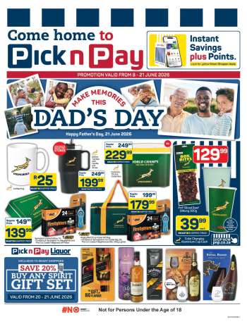 thumbnail - Pick n Pay Supermarket catalogue - Father's Day Specials