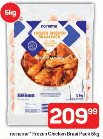 no name™ Frozen Chicken Braai Pack 5kg