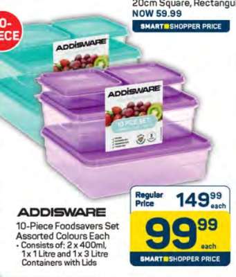 ADDISWARE 10-Piece Foodsavers Set