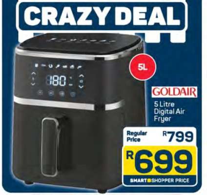 Goldair 5-Litre Digital Air Fryer