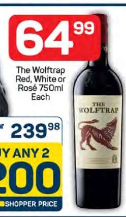 The Wolftrap Red, White or Rosé 750ml