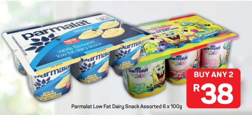 Parmalat Low Fat Dairy Snack Assorted 6 x 100g