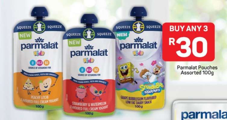 Parmalat Pouches Assorted 100g