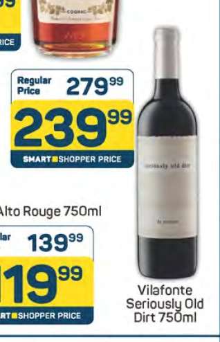 Vilafonte Seriously Old Dirt 750ml