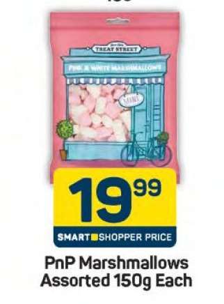 PnP Marshmallows Assorted 150g Each