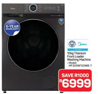 10kg Titanium Front Loader Washing Machine