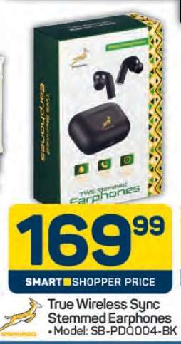 True Wireless Sync Stemmed Earphones