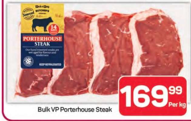 Bulk VP Porterhouse Steak