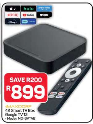 MAXDORF 4K Smart TV Box