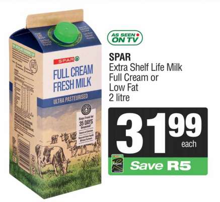 SPAR Extra Shelf Life Milk