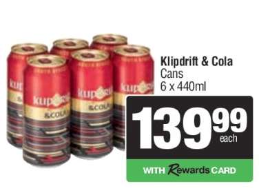 Klipdrift & Cola