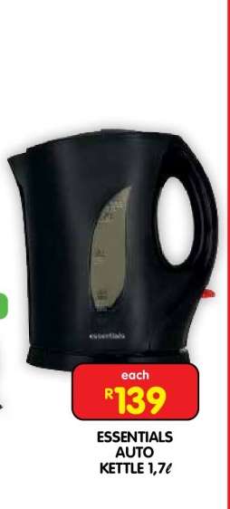 ESSENTIALS AUTO KETTLE 1.7ℓ