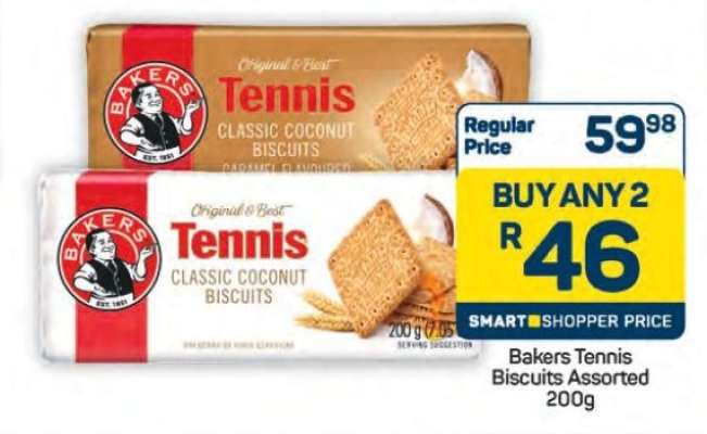 Bakers Tennis Biscuits Assorted 200g