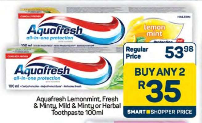 AQUAFRESH TOOTHPASTE 100ml