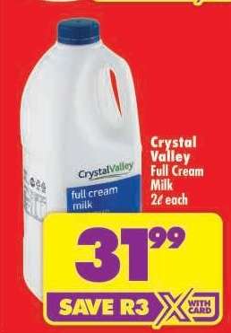 Crystal Valley Full Cream Milk
