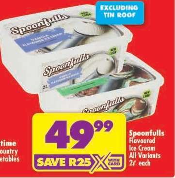 Spoonfulls Flavoured Ice Cream