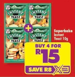 SUPERBAKE INSTANT YEAST 10g