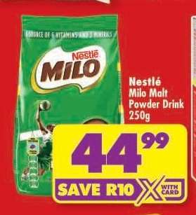 NESTLÉ MILO MALT POWDER DRINK 250g