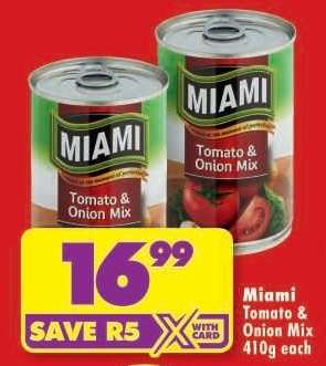 Miami Tomato & Onion Mix 410g