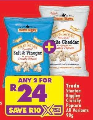 Truda Stanton Biggley Crunchy Popcorn All Variants 90g