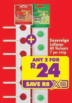 Sovereign Lollipops All Variants