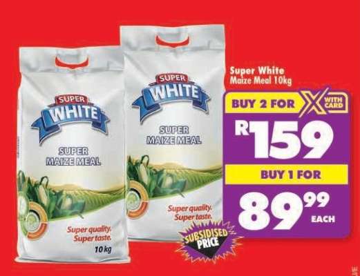 Super White Maize Meal 10kg
