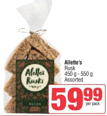 Allette's Rusk