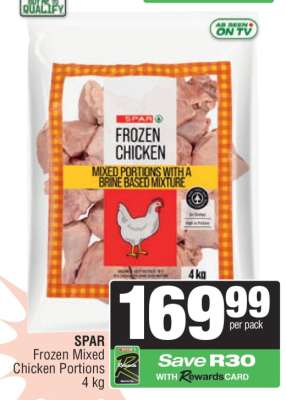 SPAR Frozen Mixed Chicken Portions