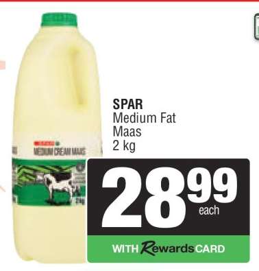SPAR Medium Fat Maas
