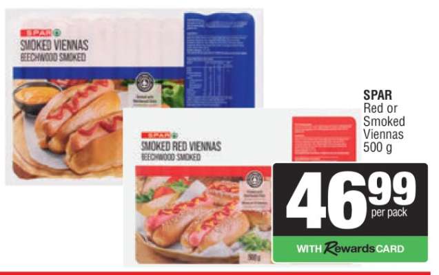 SPAR Red or Smoked Viennas