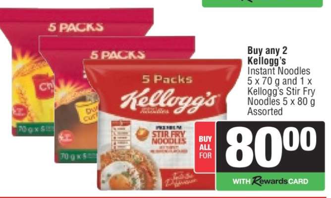 Kellogg’s Instant Noodles & Stir Fry Noodles