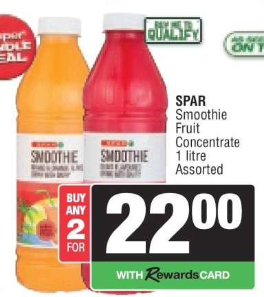 SPAR Smoothie Fruit Concentrate
