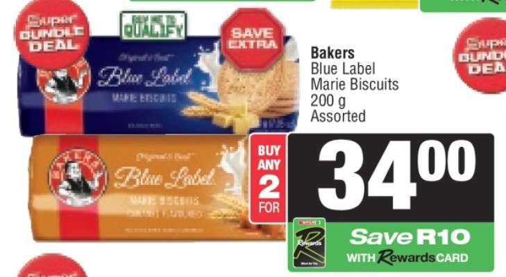 Bakers Blue Label Marie Biscuits