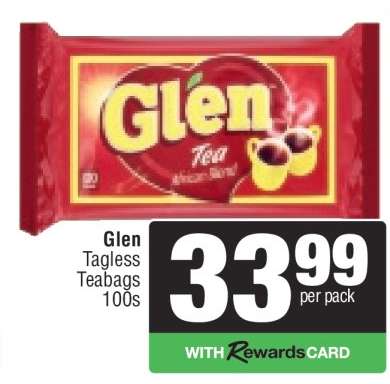 Glen Tagless Teabags 100s