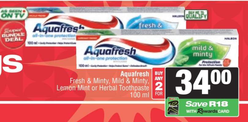 AQUAFRESH TOOTHPASTE