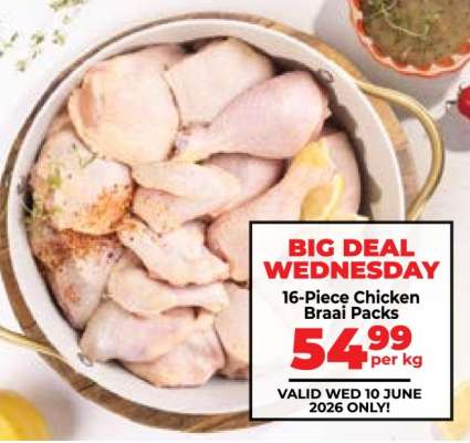 16 Piece Chicken Braai Packs