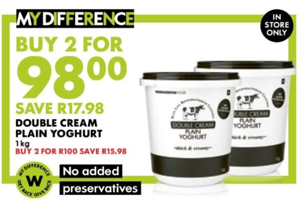 Double Cream Plain Yoghurt