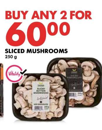 Sliced Mushrooms