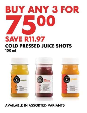 Cold Pressed Juice Shots