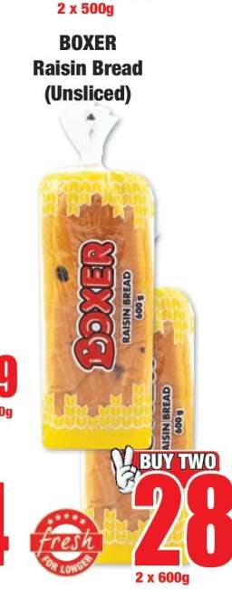 BOXER Raisin Bread (Unsliced)