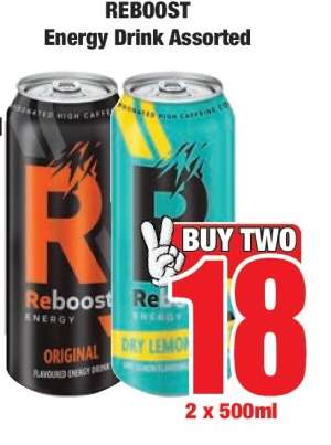 REBOOST Energy Drink Assorted